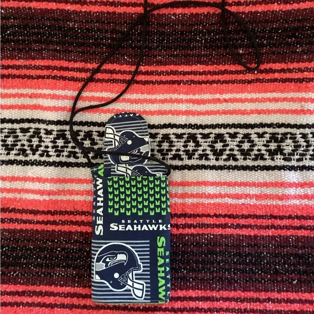Seattle Seahawks stadium phone-wallet crossbody